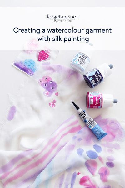 Exploring fabric painting: creating a watercolour garment - Forget-me-not  Patterns